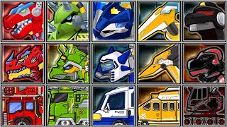 Rescue Bots Dino island + Dino Robot Corps - Tyrannosaurus/Spinosaurus/Ankulosaurus/Triceratops/Pter