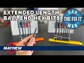 Mayhew Tools Extended Length Ball End Hex Bit Sets! Metric and SAE Ball Hex Bits - Lifetime Warranty