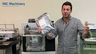 Recylene 90ico  - Poly mailer with over 90% recycled resin (PIR/PCR/OBR) on Rollbag R785 auto bagger