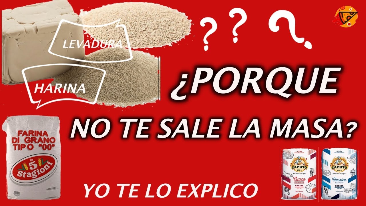 ¡¡ Ya se, el PORQUE NO TE SALE LA MASA DE PIZZA!!