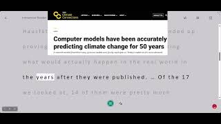 Computer models have been accurately predicting climate change for 50 years