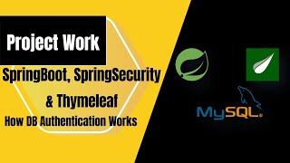 # 37: Database authentication in spring security | Spring Security | Springboot & thymeleaf project