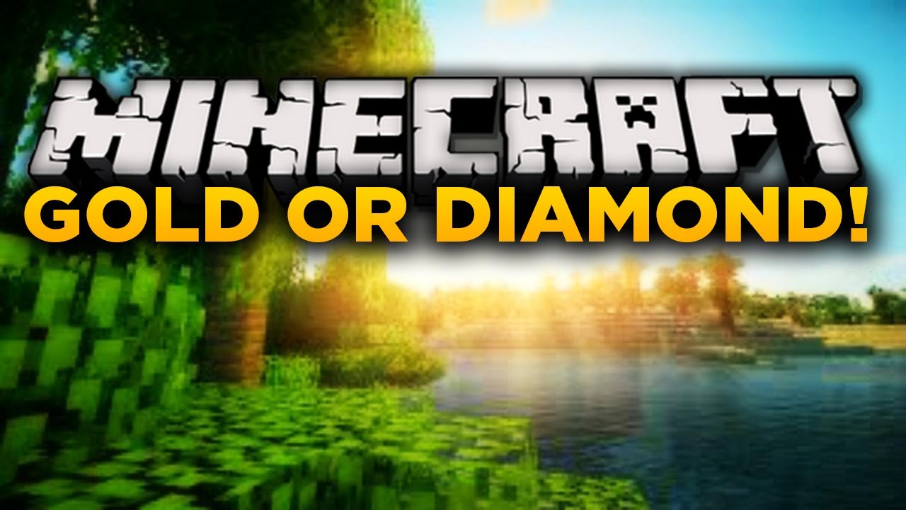 Minecraft: Gold or Diamond 2! 1v1 PARKOUR RACE!!!!