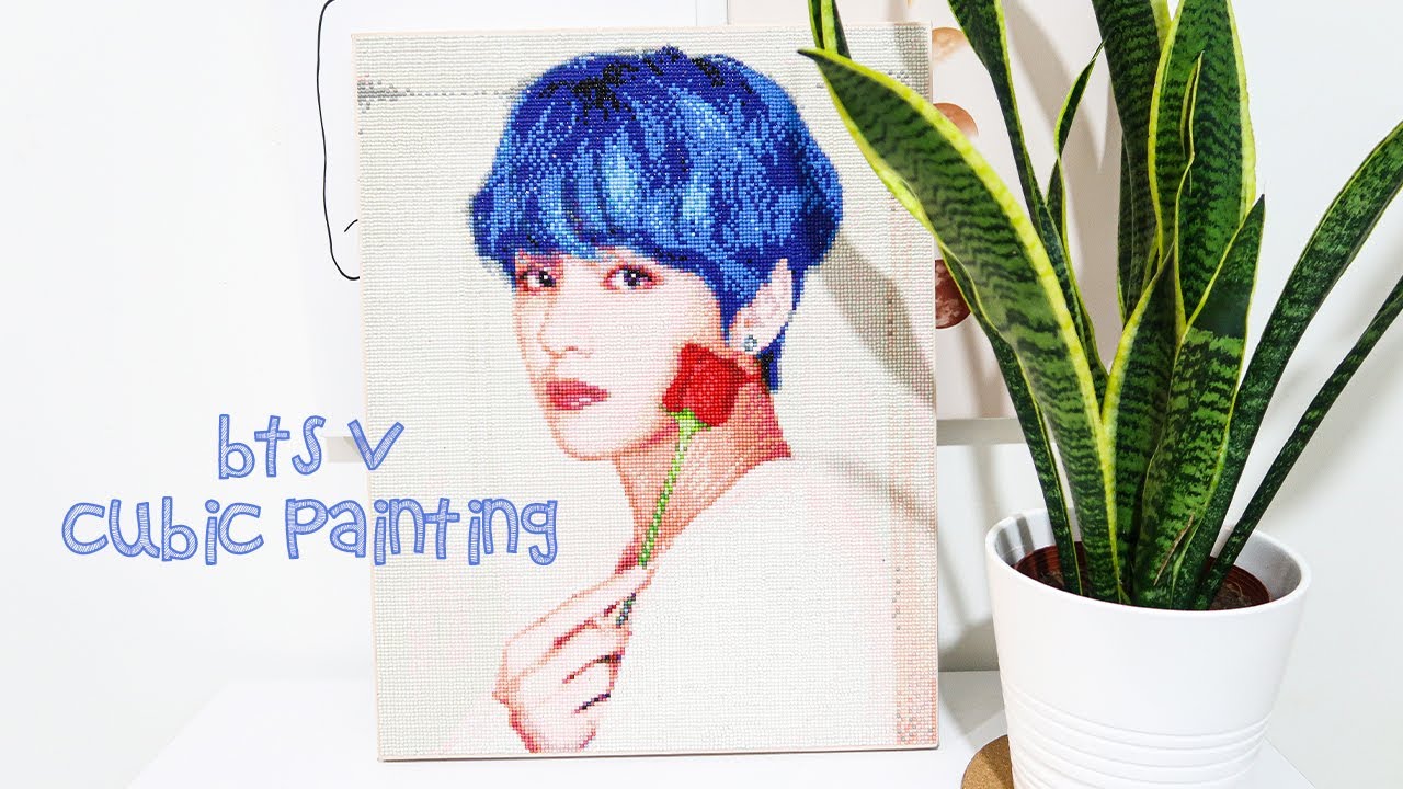 Let's Do BTS V Cubic Painting 25K Diamonds [Malaysia] YouTube