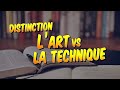 Philosophie  la distinction entre lart et la technique