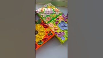 Paint with me | texture painting | modeling paste art