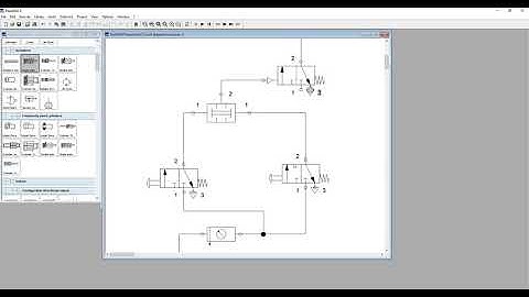 Pneumatic Basics Training with FluidSIM 5 | Learn in Tamil| Control of SA cylinder using AND gate