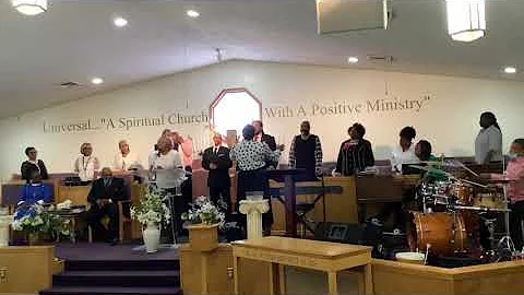 Universals choir singing Stand led by Sister JoAnn...