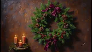 Moody Christmas Wreath | Vintage Festive Holiday TV Art Screensaver @FrameTvArtGallery screenshot 5