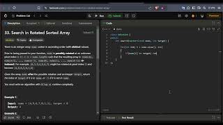 🔍 Search in Rotated Sorted Array | LeetCode Problem 33 | Efficient C++ Solution Explained