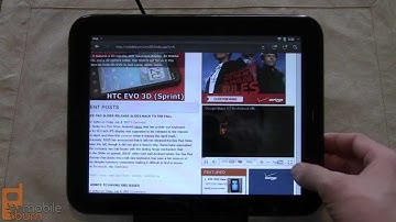 HP TouchPad webOS tablet video tour - part 1 of 2