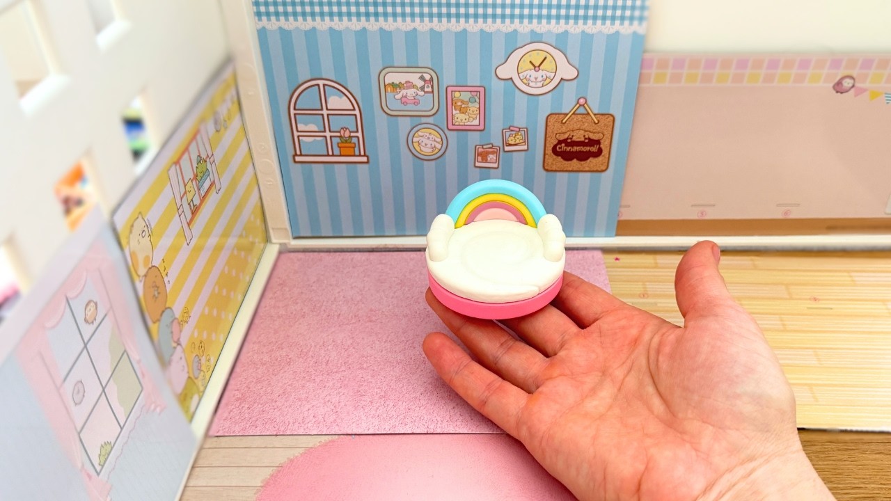 Miniature apartment installation ✨ ASMR ✨ Re-ment collection 💕 cute characters