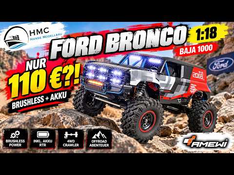 A 1:18 scale brushless Ford Bronco crawler for just €110 – is it any good?