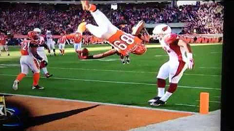 Jerome Simpson (Bengals) endzone front flip touchdown catch!!!