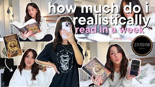 how much do i realistically read in a week?