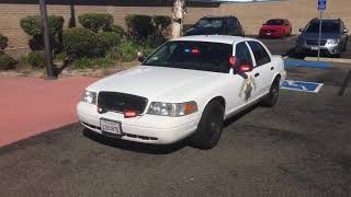 California Highway Patrol Ford Crown Victoria Lighting Demonstration