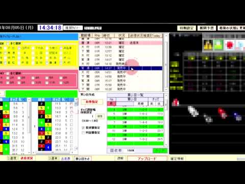 競艇ソフト投資システム　Ｆ4　アップロードの模様　常滑　8R 買い目配信の模様