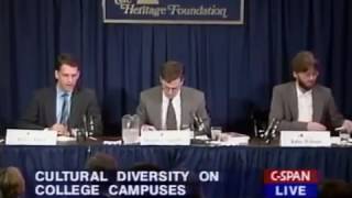 Peter Thiel discusses his book The Diversity Myth in 1996 [C-span]