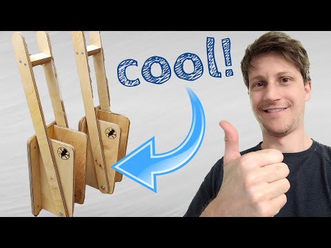 practical and easy to build: bike rack from plywood