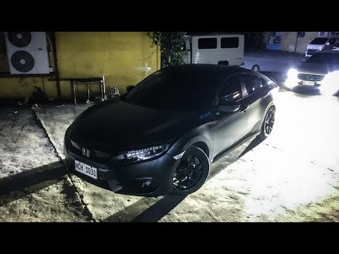 Full exhaust system on a 2016 Honda Civic