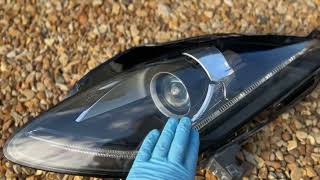 Jaguar F Type headlight removal and refurbished.