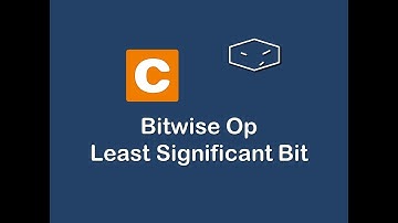 bitwise op least significant bit in c