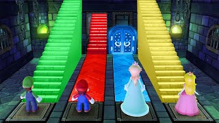 Mario Party 10 Minigames - Luigi Vs Mario Vs Rosalina Vs Peach (Master Difficulty)