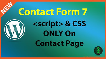 How to Load Contact Form 7 Only On Contact Page