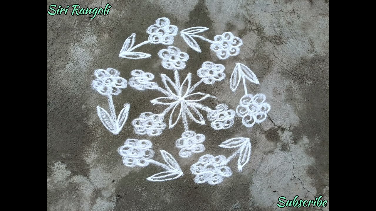 🌺ಇಷ್ಟು ಸುಲಭ ರಂಗೋಲಿ ಯಾರಿಗೂ ಗೊತ್ತಿರಲ್ಲ🌺| 1 ನಿಮಿಷದಲ್ಲಿ ರೆಡಿಪ್ರತಿದಿನ 🌺ಹಾಕೋ ಸುಂದರ ಸಿಂಪಲ್ ರಂಗೋಲಿ 🌺