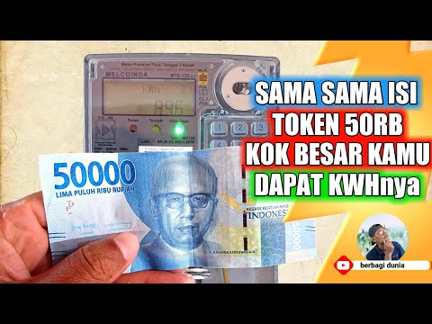 CARA HITUNG KWH YANG DIDAPAT SAAT ISI TOKEN LISTRIK. 