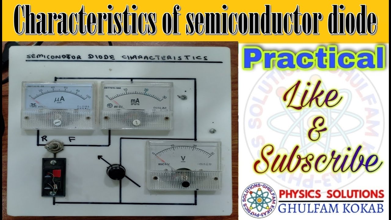 Characteristics of Semi conductor diode Practical in hinid/urdu