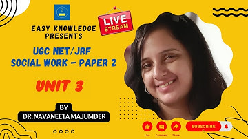 LEARN UNIT 3 - Weekly LIVE Session on UGC NET in Social Work - Paper 2