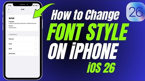 Hoe het lettertype op iPhone/iOS 26 te wijzigen