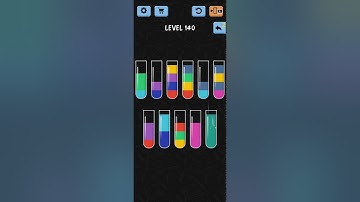 Water Color Sort Level 140 Walkthrough Solution iOS/Android