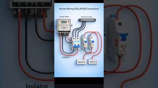House wiring isolator connection. MCB wiring house wiring