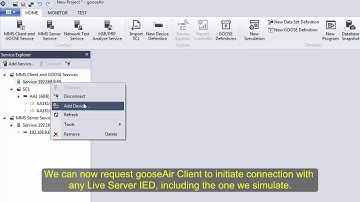 MMS Reporting using gooseAir Client/Server services