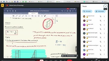 Introduction to Fluid Mechanics: Week-4 (Problem solving session)