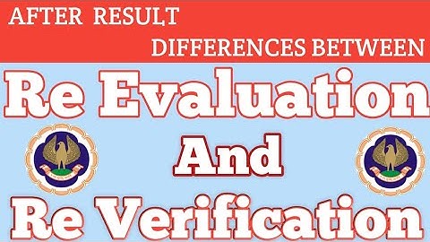 ICAI Re evaluation and Re Verification Differences || Many CA Studente Not Know About This Scheme