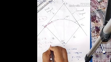 Setting out simple circular curve by angular methods