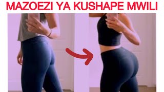 EXERCISES for bigger GLUTES smaller WAIST| Ongeza SHAPE nzuri