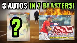 3 AUTOS IN 7 BLASTERS INCLUDING A 1/5 👀!! 2023 TOPPS STADIUM CLUB - NEW RELEASE