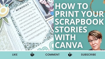 Print on Cut Apart Pages, Pocket Cards, & Stickers | Canva How To | Scrapbooking Tips