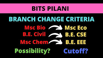 Branch change criteria in BITS Pilani | Cutoffs | Dual Degree| Goa | Hyderabad | Aayush Mundra