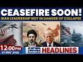 Ceasefire Soon! | Trump Reveals Progress in High-Stakes Iran Talks | 12PM News Headlines