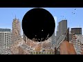 Black hole eats city