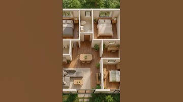 Modern 3D House Design Animation | 5-Room Cozy Family Home with Lush Green Surroundings #homedecor