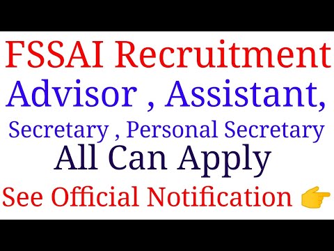 Assistant, Secretary, Private Secretary , FSSAI Recruitment 2020 | Special Education