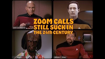 Captain Picard and His Crew Try to Work From Home
