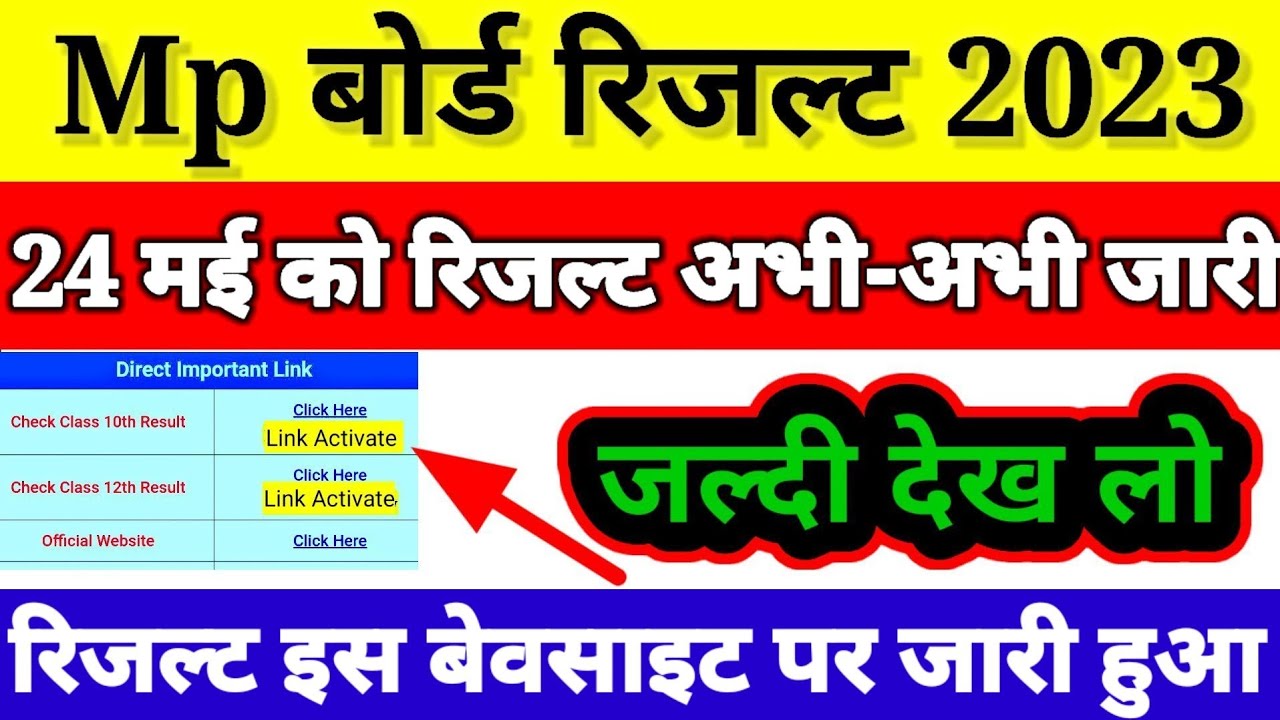 Class 10th Mp Board Result 2024