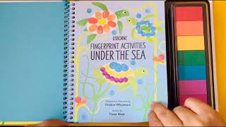 Usborne Fingerprint Activities: Under The Sea Usborne Rubber Stamp Activities: Garden